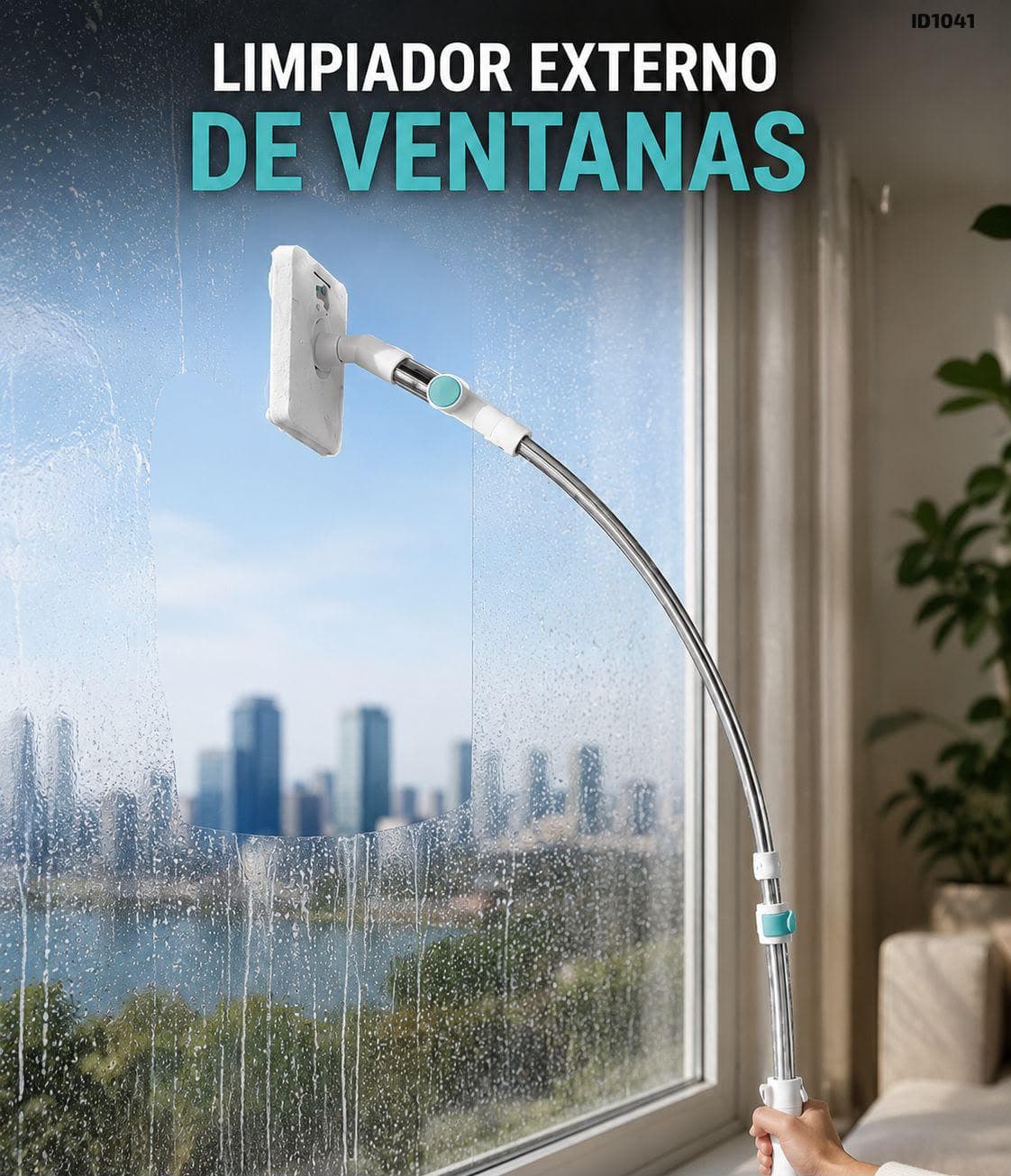 Limpia vidrio con brazo